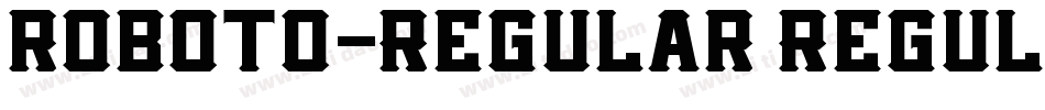 roboto-Regular Regul字体转换